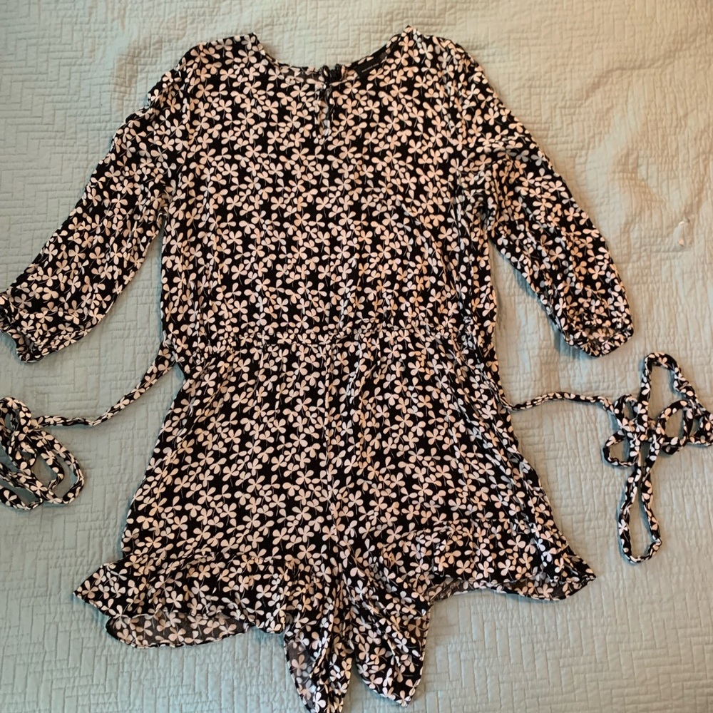 Target black and white large romper